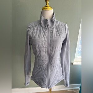 Nike Women’s Light Gray Quilted Puffer Jacket